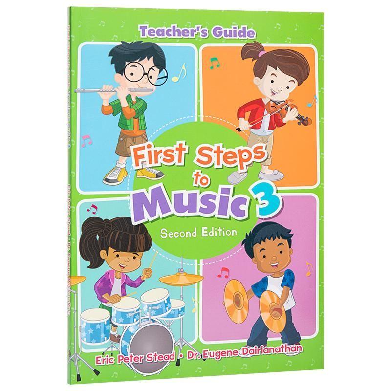 Singapore Imported Original Music First Step Teacher's Book 3 with Audio Can Match Small Reading List Point Reading Pen First Steps To Music Primary 3 Teachers Guide Books