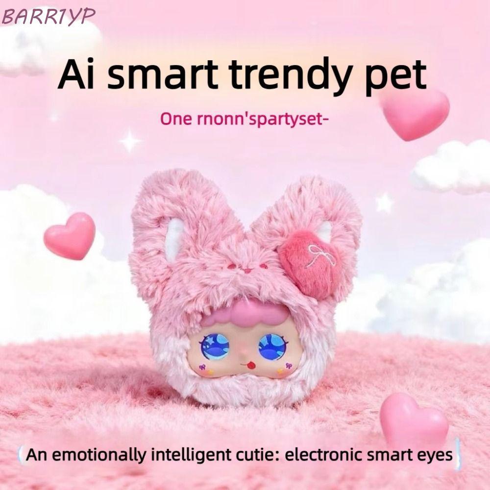 BARR1YP AI Cat Plush Toy, AI Continuous Dialogue Intelligent Voice Communication AI Cat Spirit Pendant, Winking Interaction AI Cute Pets Relaxing Chat AI Companion Doll KeyChain