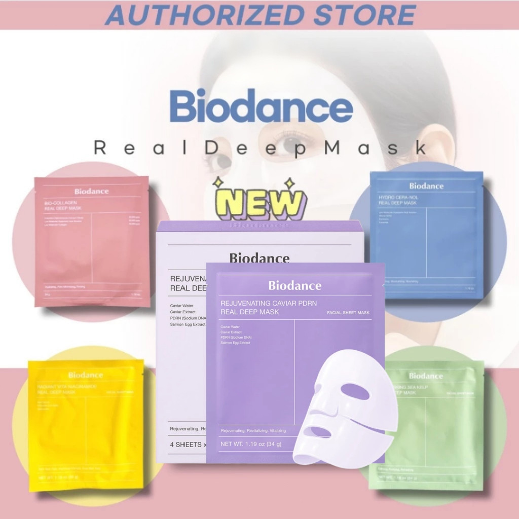 【24H Delivery】Biodance Bio Collagen Real Deep Mask/Hydro Ceral-Nol Real/Vita Niacinamide/Refreshing Sea Kelp Real/REJUVENATING CAVIAR PDRN-Korean Skincare