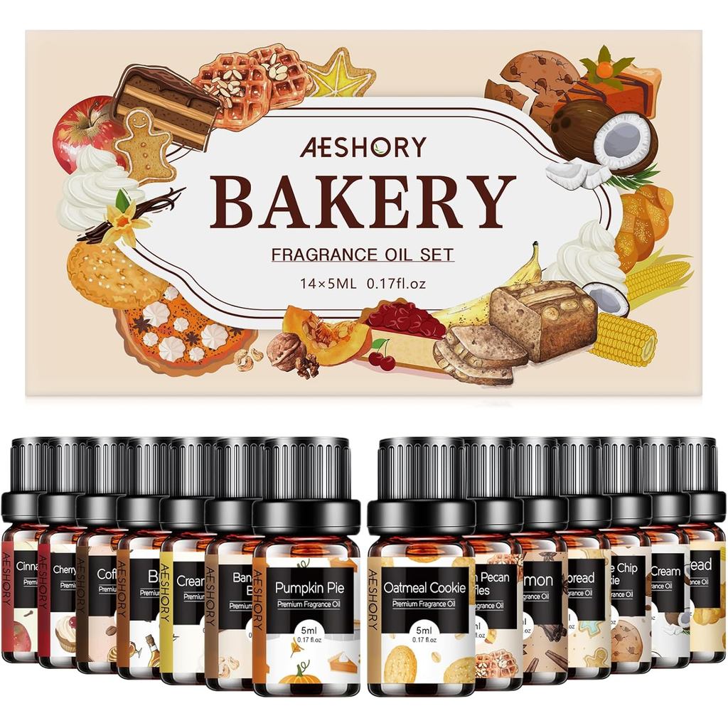 Baking Essential Oil Set-Aromatherapy Oil, Candle Making-Pumpkin Pie, Coffee Cake, Oat…