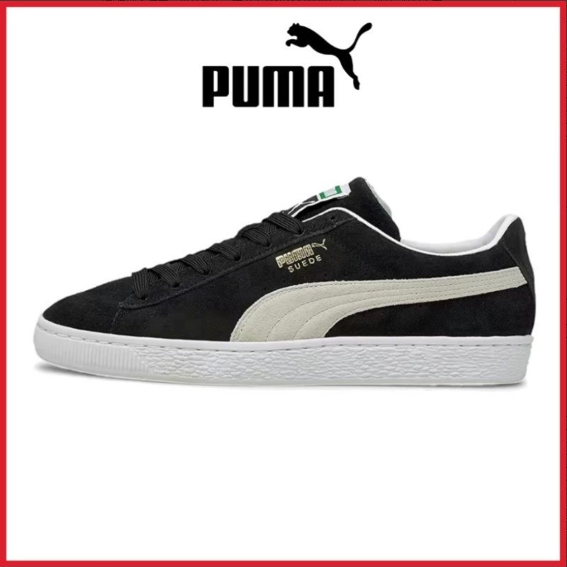 【PUMA Authentic】PUMA Suede Unisex Low Cut Black White Sneakers