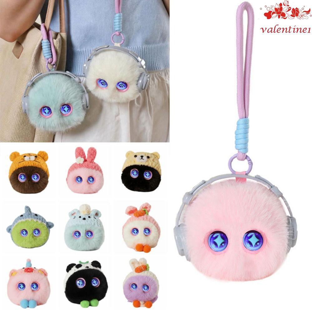 VALENTINE1 AI Plush Companion Pendant, 66 Languages Interactive Interactive Talking AI Cat Keychain, Emotional Support Plush Cute Design Soft Plush AI Cat Plush Toy Desk Decor