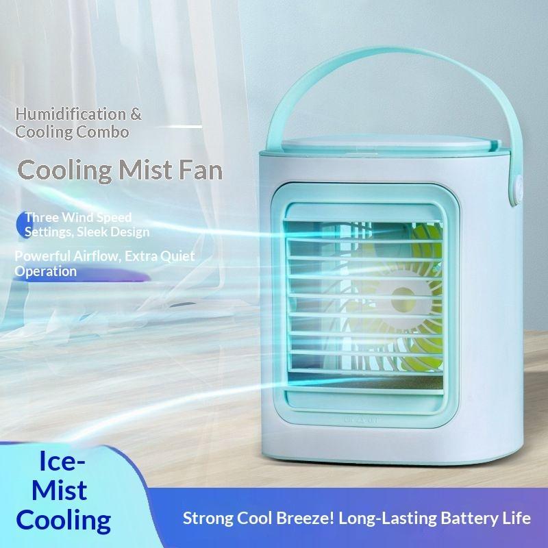 Mini USB Air Cooler Water Mist Fan Portable Desktop Fan Quiet for Dorm Room Office Study kipas usb