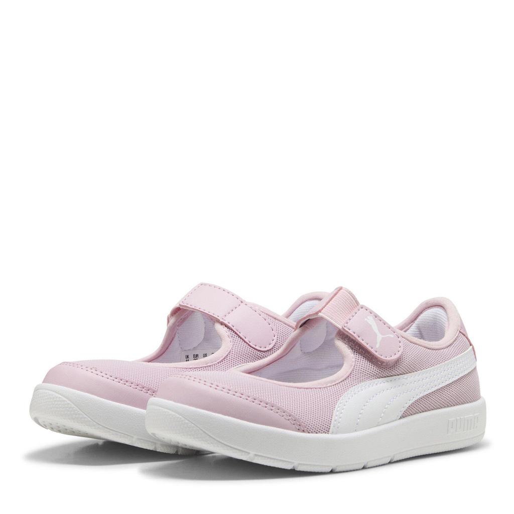 Puma Child Girls Courtflex v3 Lina Childrens Shoes (Rose Mauve-Wht) - Sports Direct