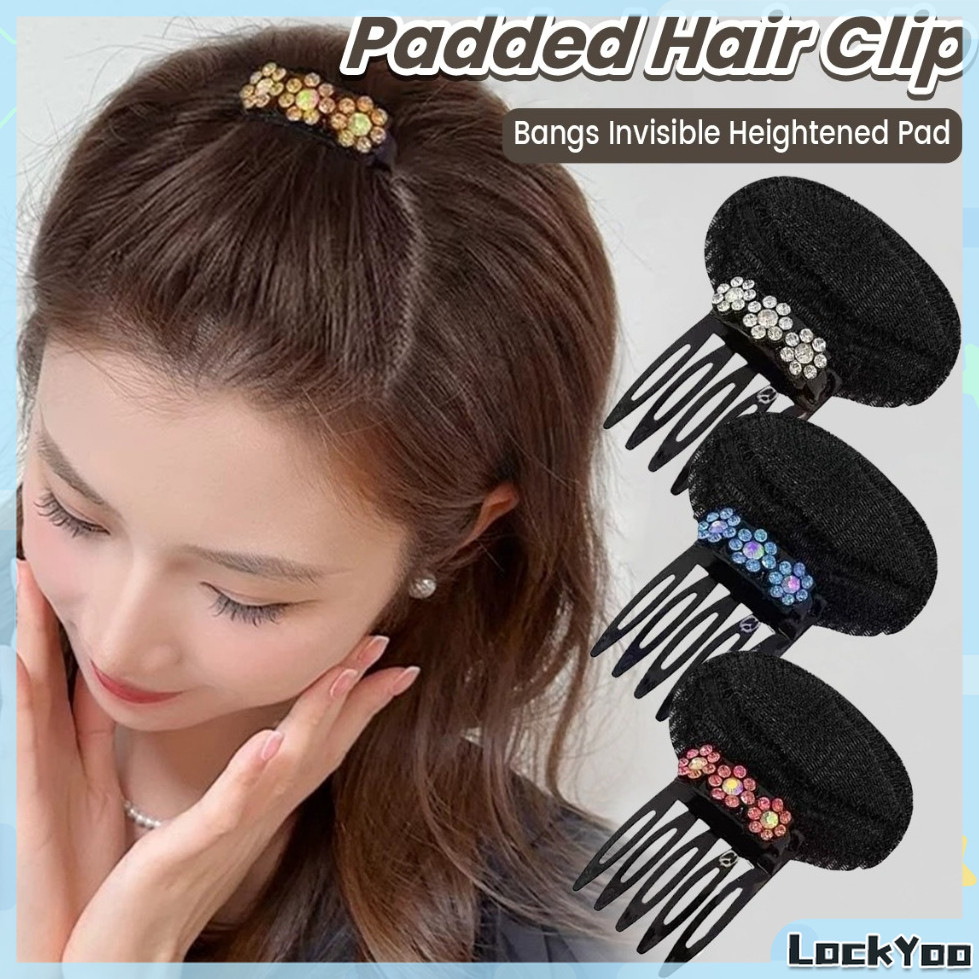 LY Padded Hair Clip Korean Style Hair Clip Invisible Sponge Hair Fluffy Hairpin
