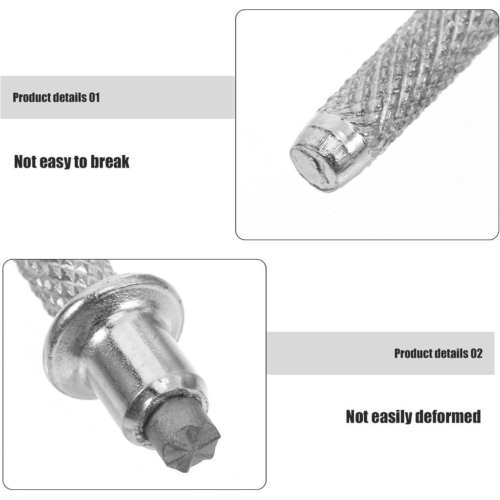 VILLCASE 8-Pack Hujung Tongkat Mendaki Keluli Tungsten – Hujung Gantian Karbida untuk Tongkat Mendaki & Berjalan, Cengkaman Anti-Gelincir untuk Laluan & Ais, Sesuai untuk Semua Jenis Tongkat