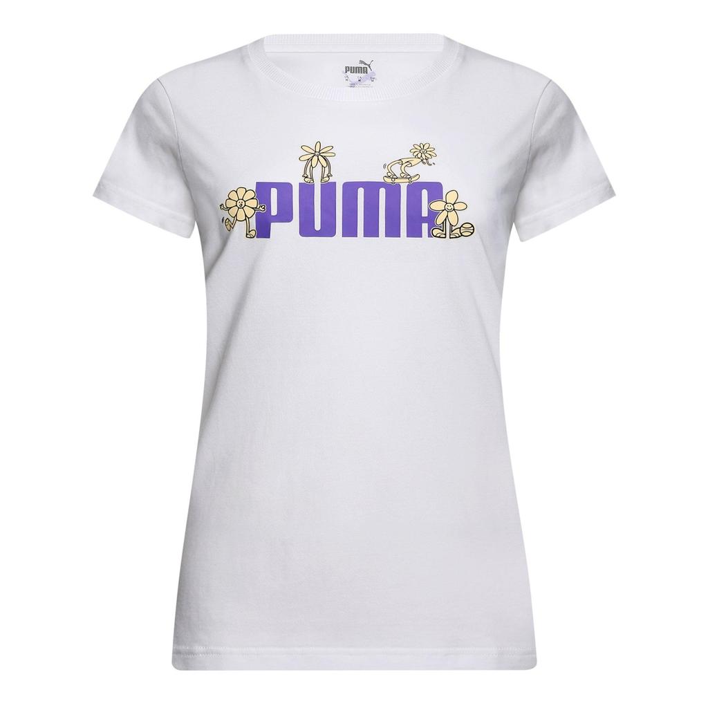 Puma Womens Women's Graphic T-Shirt (Puma White) - Sports Direct