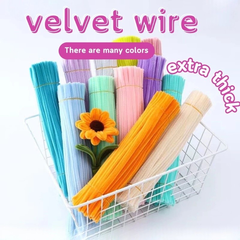 Chenille Stem Pipe Diy Creative Toys Chenille Sticks Cleaners Kindergarten Educational…