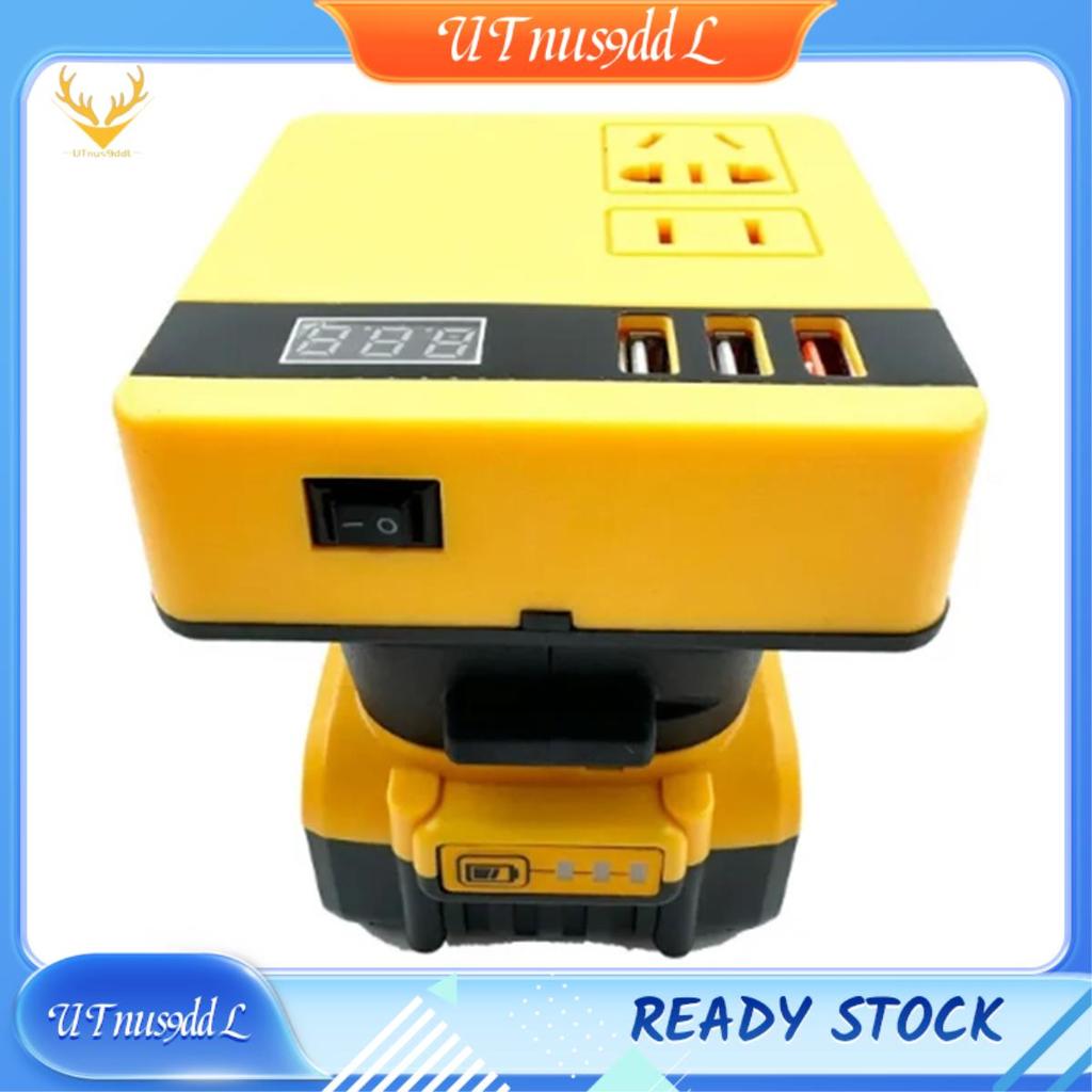 [UTnus9ddL] Multifunction Power Inverter DC 18V to 220V Inverter Adapter Power Supply Inverter for  18V 20V Battery