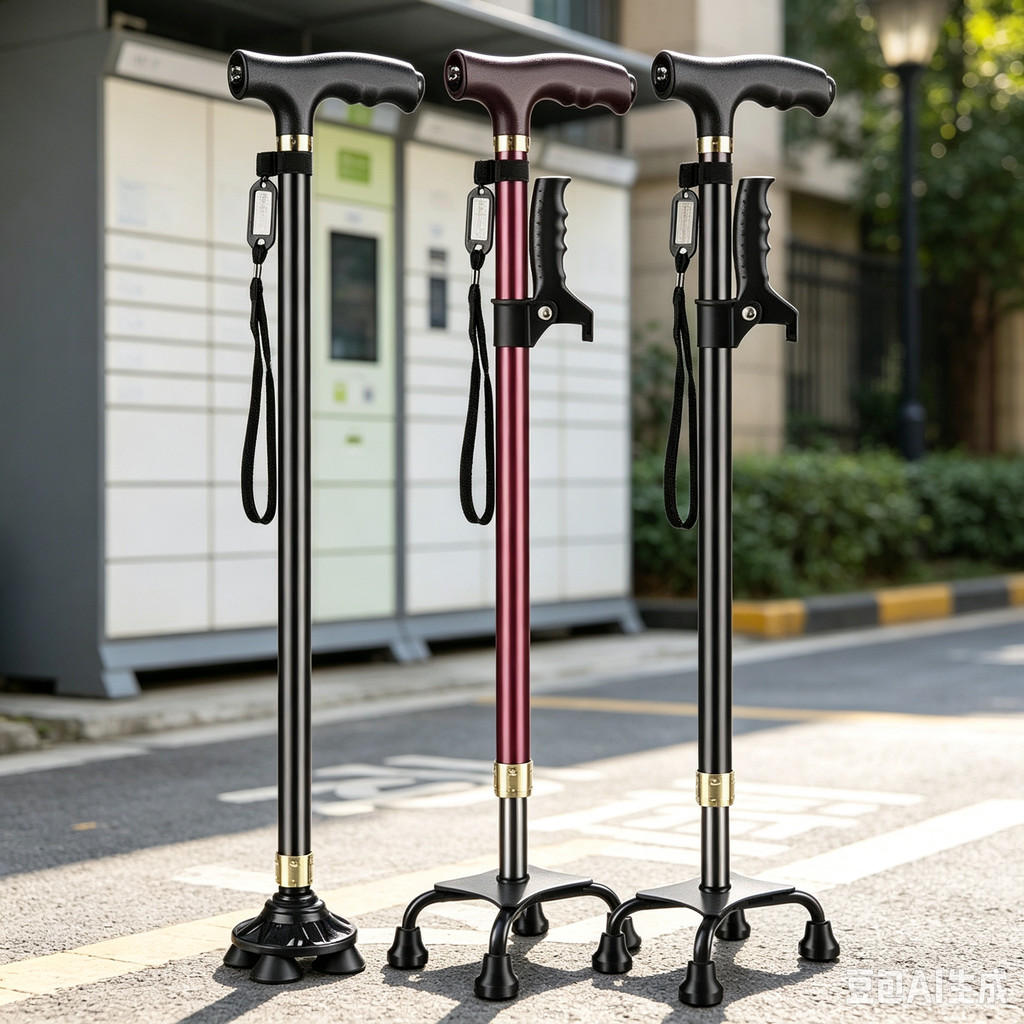 Elderly Crutches Shock-resistant Crutches Big Four-legged Cane、-*&***&&--&-**-*--&-&*-**&&-----*-*-、walking aid、walking cane、tongkat orang tua、tongkat lipat、 4 kaki、Foldable walking stick for elderly、tongkat kaki 4、拐杖椅子