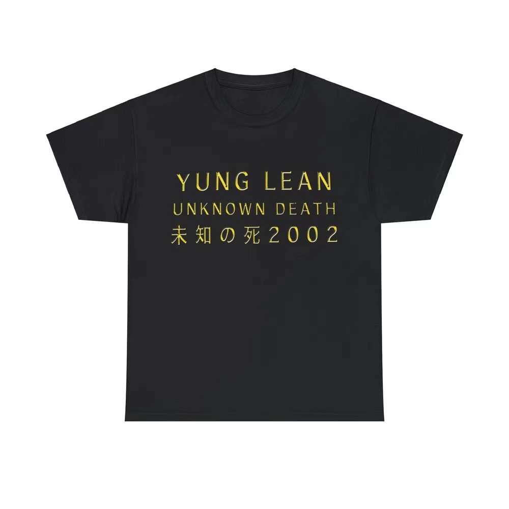 Yung Lean Unknown Death 2002 Album Tour Merch Tee Music Hip Hop Trendy T-Shirt Men Women Summer T Shirt