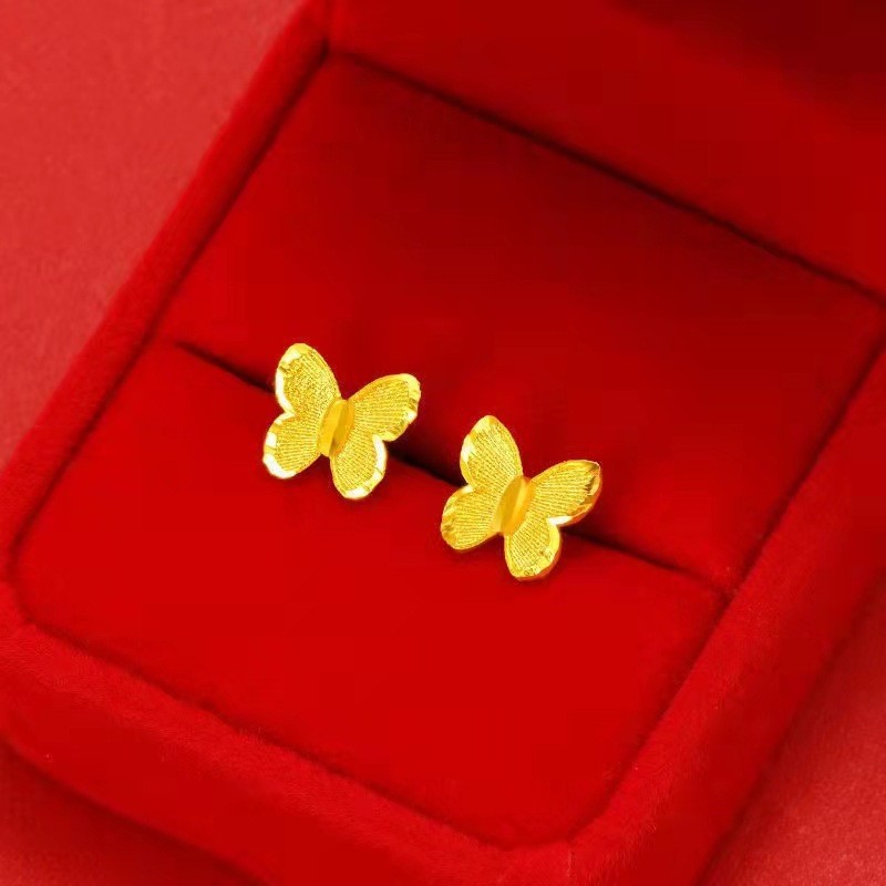 Subang Emas 916 / Anting-anting Emas 916/916 gold Butterfly Earrings