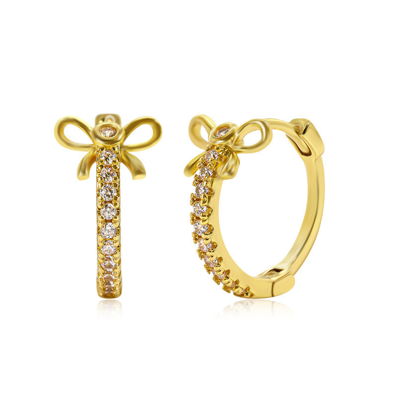 Emas 916 Subang / Emas 916 Anting-anting/Bow Stud Earrings gold 916 for Ladies