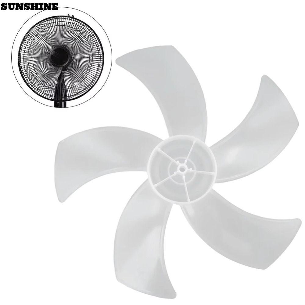 SUNSHINE Five Blades Fan, Plastic Big Wind Fan Blade,  Slow Noise Fan Accessories for Pedestal Fan Table Fan Wall Fan
