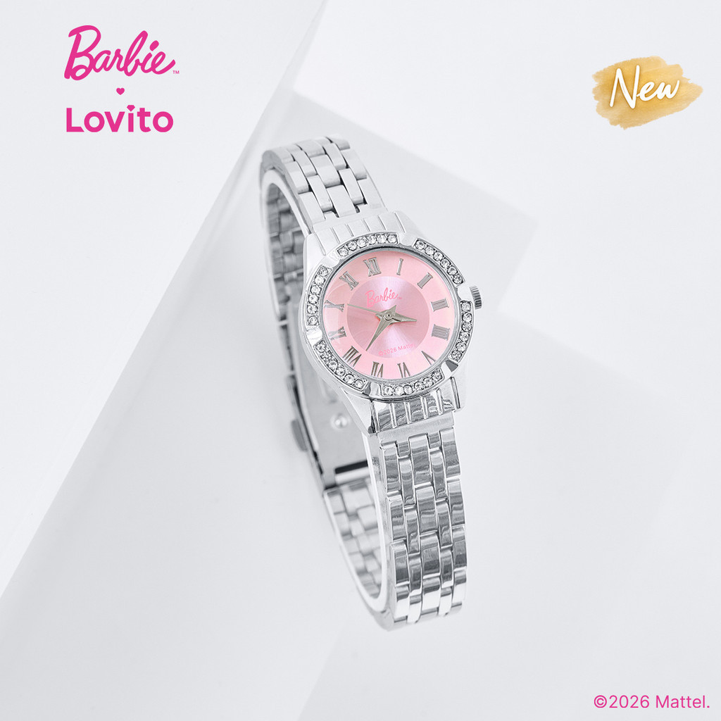 (New Arrival) Barbie™ X Lovito Elegant Quartz Watch Chain Quartz Watch QWBL6PAD047