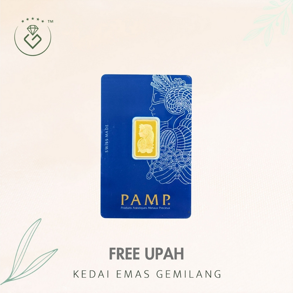 [Kedai Emas Gemilang] 8001250 {GB5} Pamp 5G (C330636) Gold Bar (2.3Cm) (5G)&hellip;