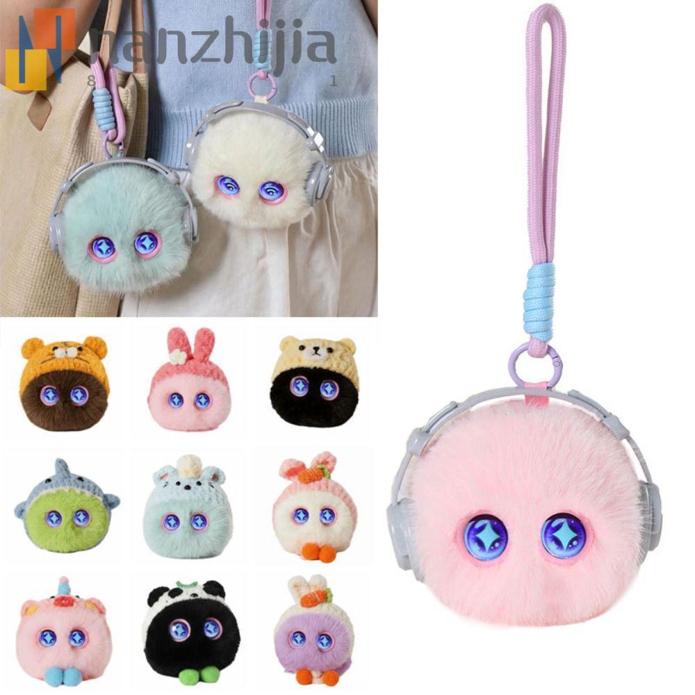 NANZHIJIA AI Cat Keychain, Emotional Support Plush Cute Design AI Plush Companion Pendant, AI Buddy Soft Plush Interactive Talking Desk Buddy Desk Buddy Plush Toy Student Gift