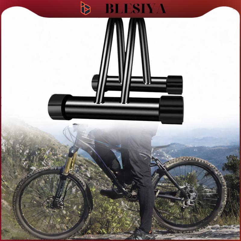 blesiya Floor Stand Black Bike Parking Rack for Apartments Garages Hybrid Bikes