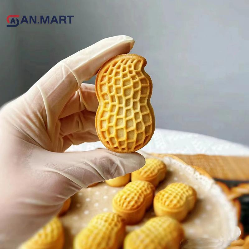 AN.MART 30g 50g 75g Mini Peanut Shape Moon Cake Mold Cookie Cutter Frame Creative Cake Crisp Pastry Dessert Baking Accessories Gadgets MY