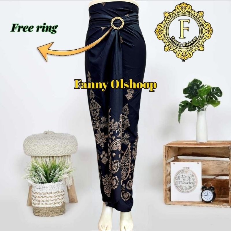 Must Versatile Kebaya bottom wrap skirt Contemporary batik drawstring modern saruni motif Premium - Image 3