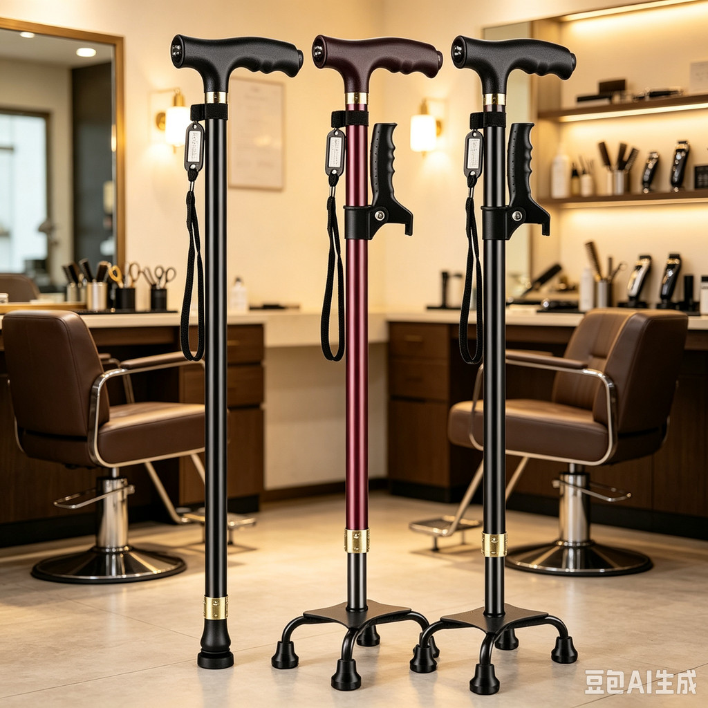 Elderly Crutches Shock-resistant Crutches Big Four-legged Cane、**---*-*&--*、walking aid、walking cane、tongkat orang tua、tongkat lipat、 4 kaki、Foldable walking stick for elderly、tongkat kaki 4、拐杖椅子