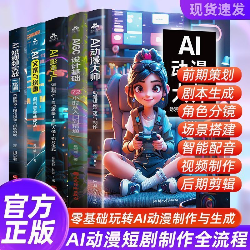 热卖中AI动漫大师自学AI动漫短剧制作教程零基础玩转AI漫剧创作全流程 Hot-selling AI Animation Master: Self-study Tutorial on Creating AI Short Animated Dramas, Learn the Entire Process of AI Animation Creation from Scratch