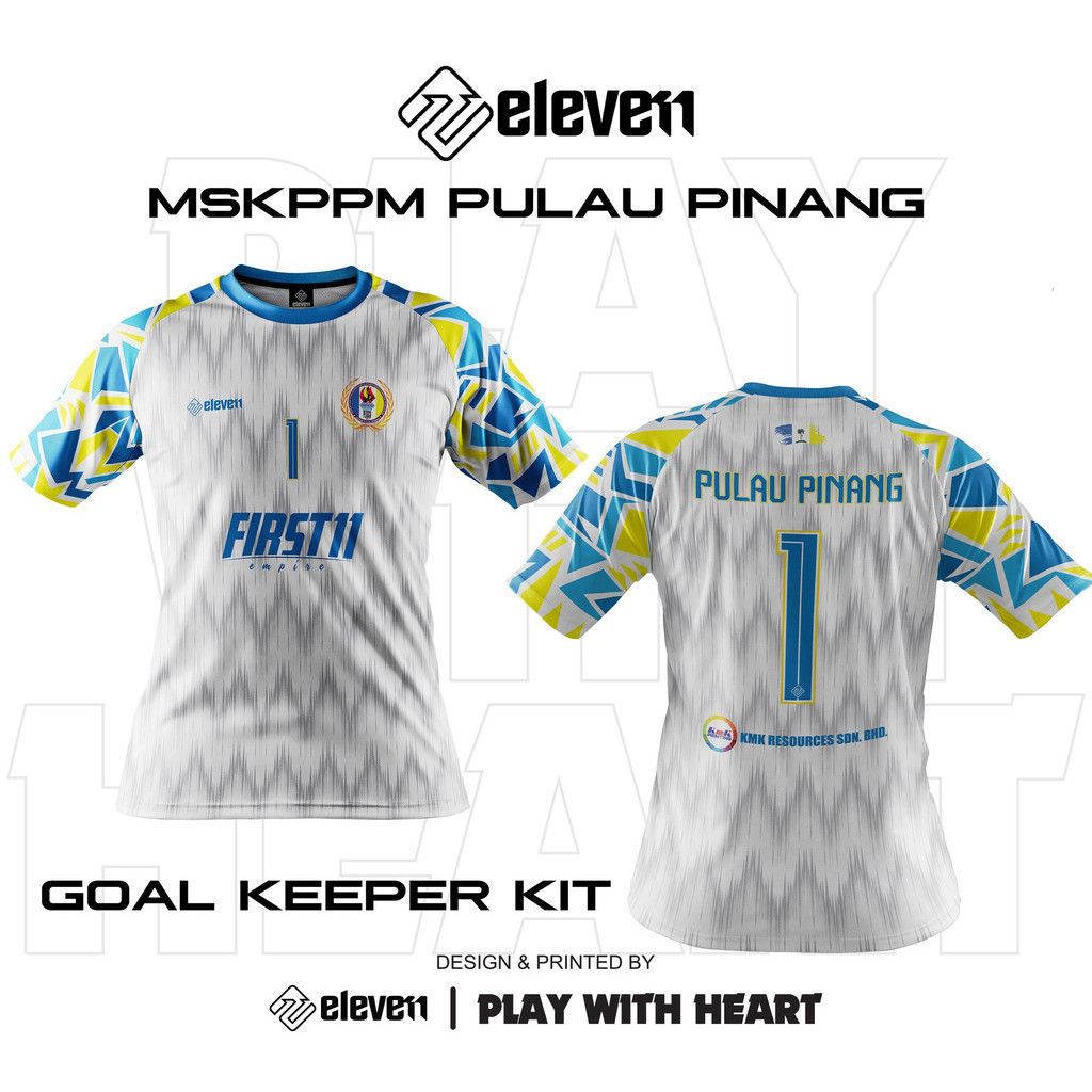 【New Design】MSKPPM PULAU PINANG First Eleven Men's Fully Sublimated Printed Short Sleeve Sports Jersey Top