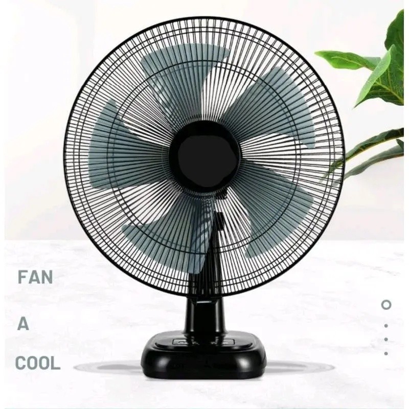12 Inch/16 Inch Table Fan with 5 Blades and 3 Speed Modes ABS Material 4-6 Meters Range 220V 50Hz 50W Power 12 Inch/16 Inch Table Floor Fan - Fans