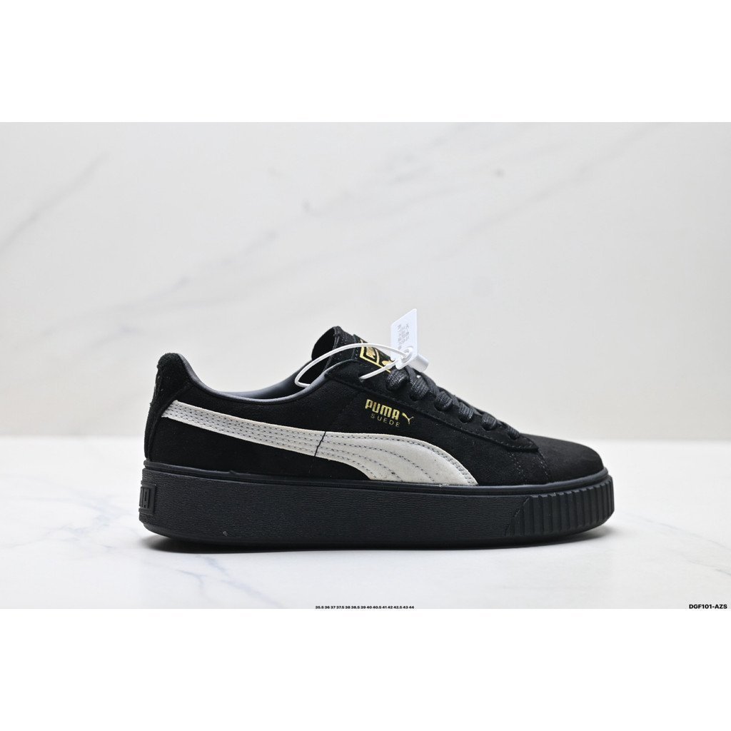 Puma shoes/Puma Suede Platfotm Gold Board shoes German Training shoes Skateboard shoes Flat shoes Shopping Lightweight Commuter Men Women Same Style IXSY