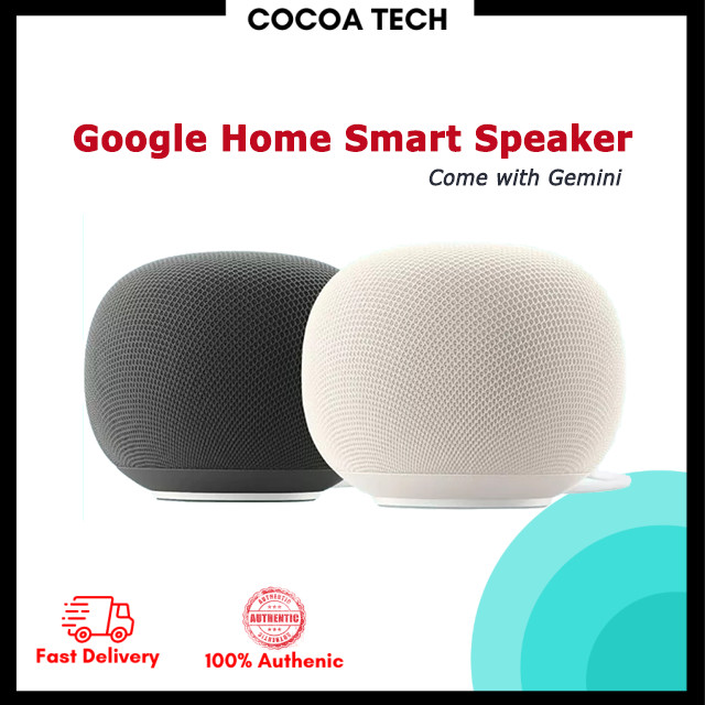 【New】Google Home Smart Speaker with Premium Sound Voice Assistant Gemini for Home Wi-Fi 6 Bluetooth 5.4 Matter