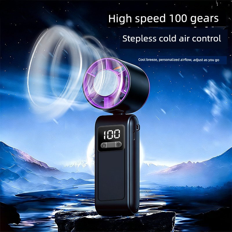 | 制冷小风扇 | kipas turbo mini 【kipas mini bateri tahan lama】 ♘[Refrigeration Small Air Cannon] Handheld Fan usb Charging High Wind Type Electric Fan Office Long Battery Life 4249✹