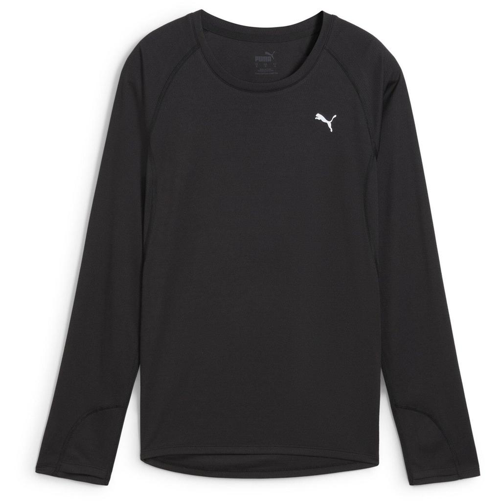 Puma Womens Women's Velocity Long-Sleeve Slim-Fit T-Shirt (Puma Black) - Sports Direct