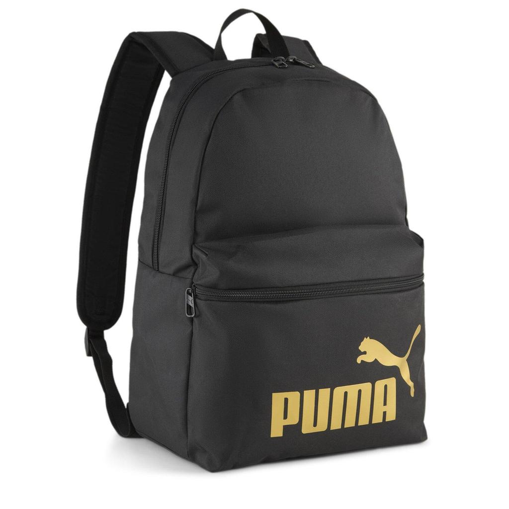 Puma Unisex Adults Phase Backpack Adults (Puma Black-Gold) - Sports Direct One Size