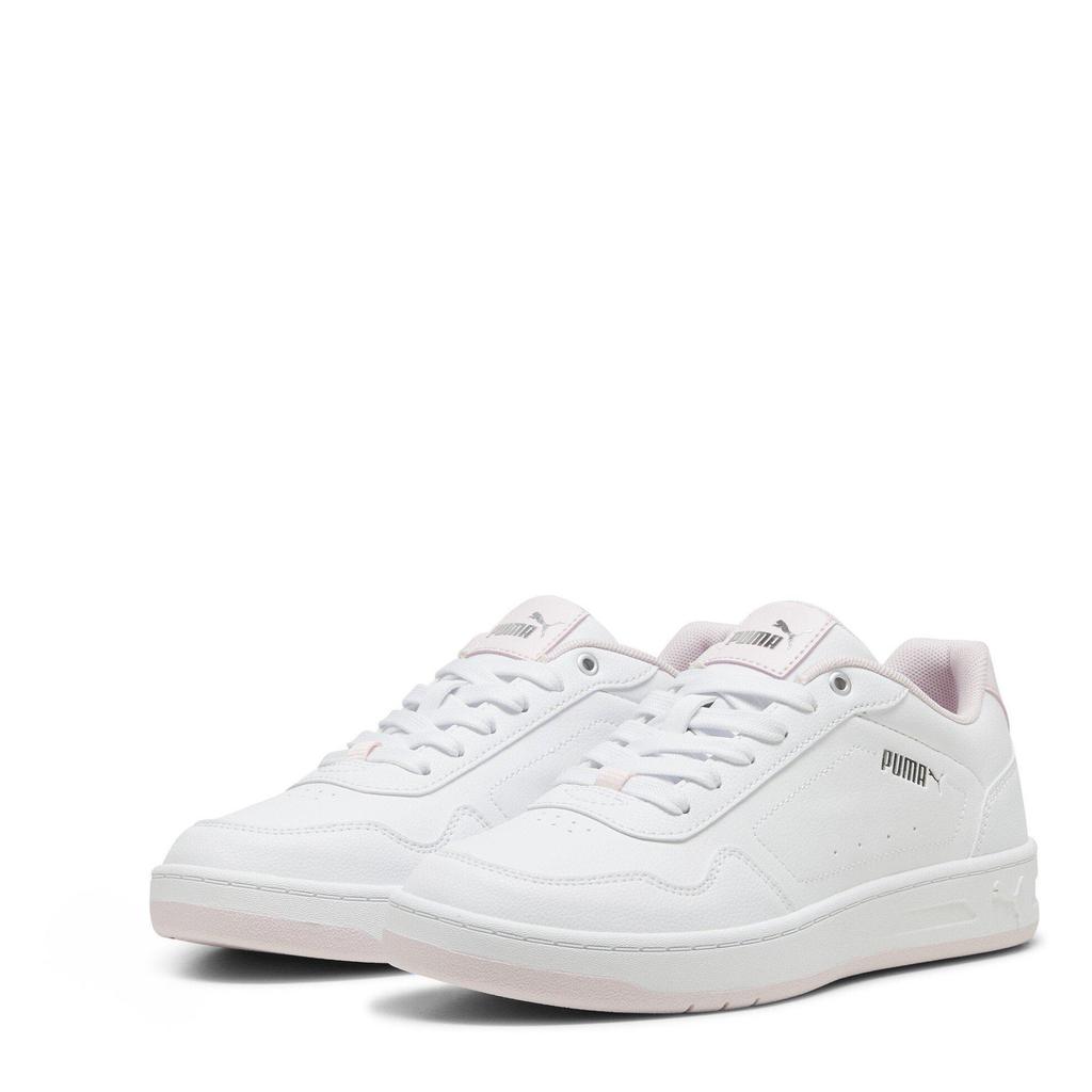 Puma Womens Court Classy Womens Sneakers ( White/Silver) - Sports Direct