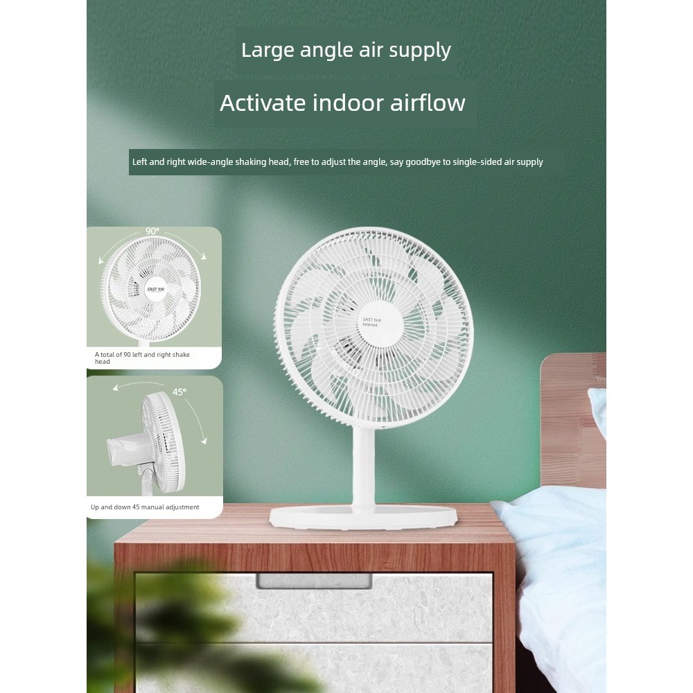 kipas angin meja p Kipas dinding mini Xianke Desktop Electric Fan Household Desk Fan Small Desktop Office Dormitory High Wind Remote Control Shaking Head Circulating Fan