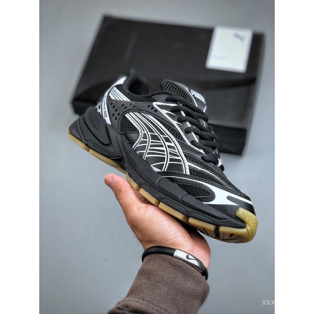 Puma shoes/Puma sneakers Velophasis Technisch Men Women Daddy shoes Height Increasing shoes Hiking shoes Men Women Same Style School Matching Jeans WUOV