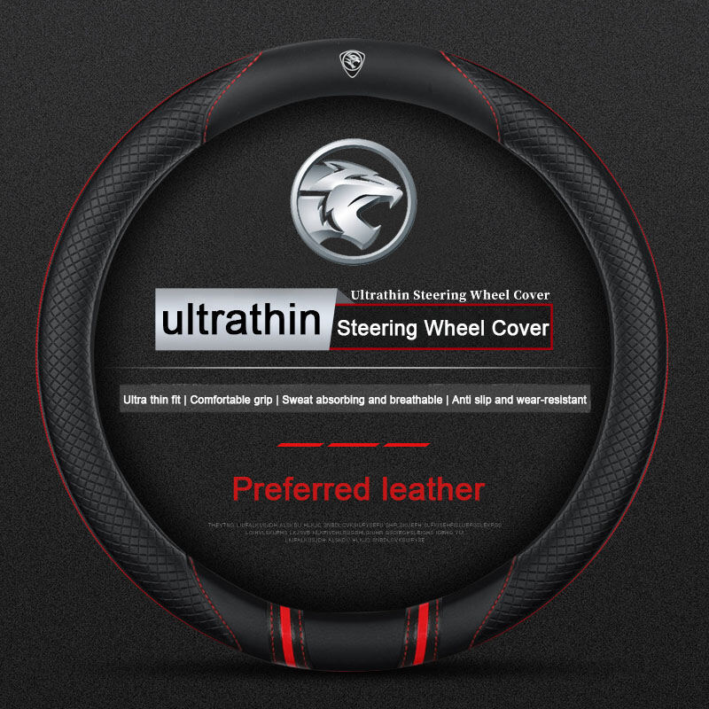 Proton Leather Steering Cover 38cm Diameter Proton X50 Saga Persona X70 Iriz Exora X90 S70 Wira Waja Ertiga Preve Satria Car wheel covers