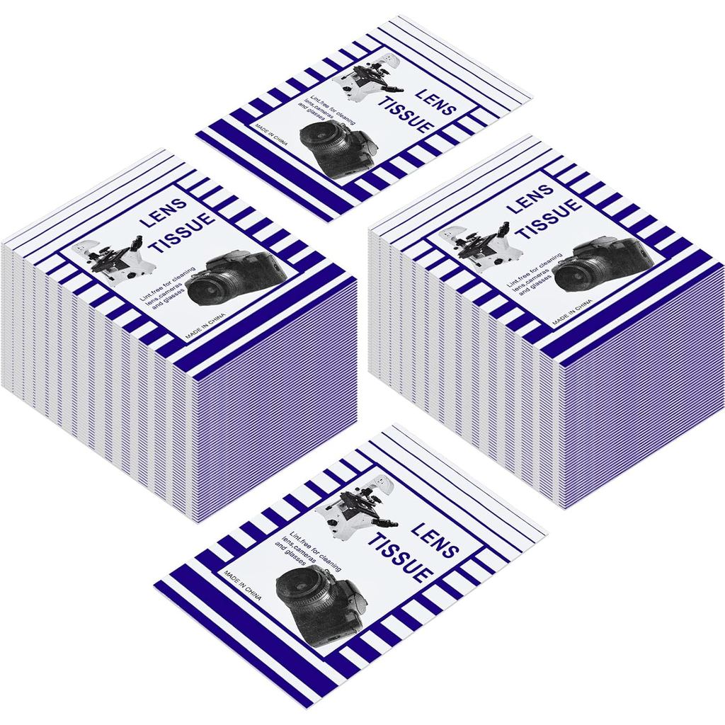 1000 Keping Kertas Pembersih Lensa, Tisu Lensa Pukal untuk Lensa Kamera, Mikroskop, Skrin Komputer, Pembesar, Cermin Mata, 20 Buku Kecil