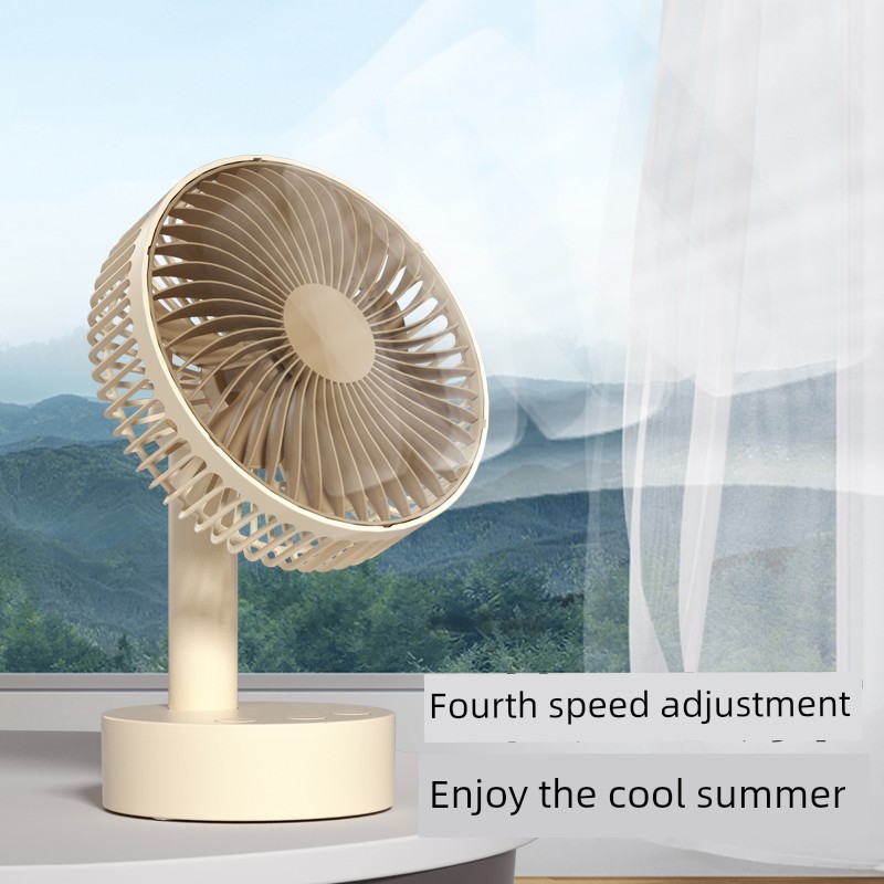 kipas angin meja p Kipas dinding mini Automatic Shaking Head Small Fan usb Charging Student Dormitory Office Desktop Mini Small Portable Desktop Mute