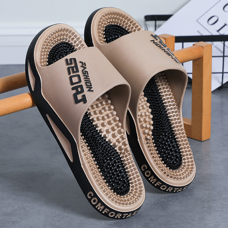 Couple Massage Slippers Men's Bathroom Bathing 2026 New Style Acupoint Foot Therapy Home Indoor Men's Sandals Summer