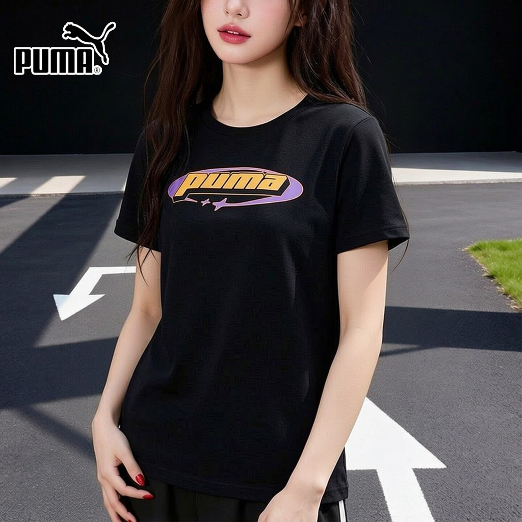 Inter 丨 Puma Puma Short-Sleeved Women's Clothing 2026 Summer New Style Black Round Neck Breathable Sports Casual t-Shirt 63