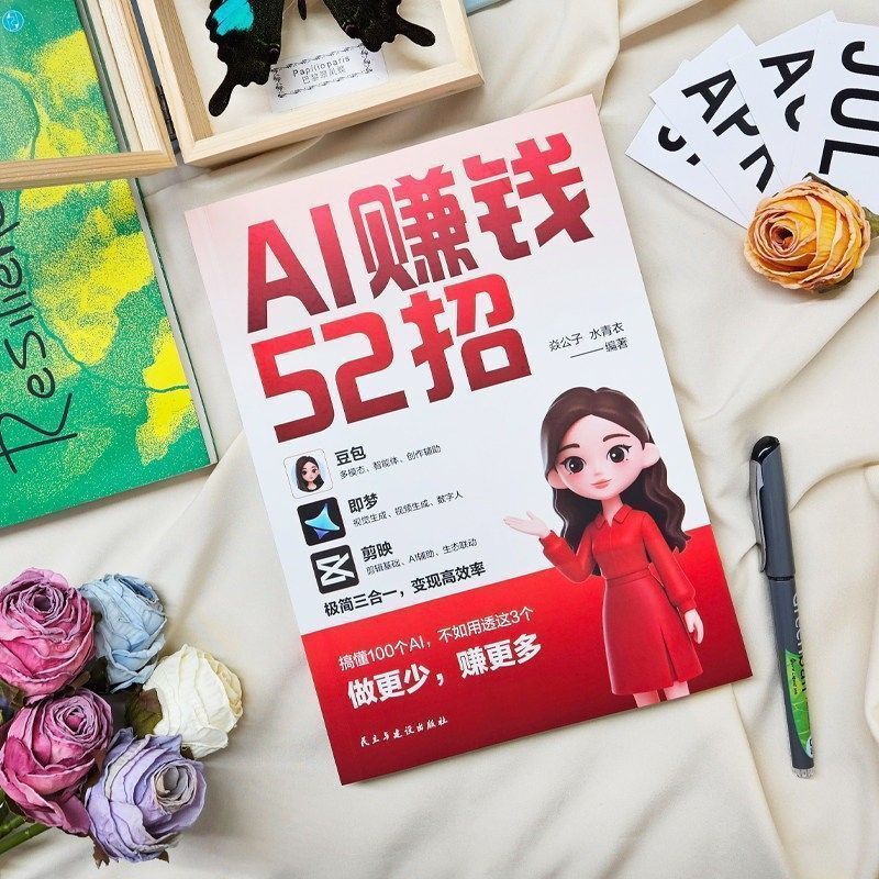 AI赚钱52招:豆包+即梦+剪映 人工智能ai全套书 零基础入门到精通 52 Ways to Make Money with AI: Doubao + Jimeng + Jianying - Complete AI Book Series from Beginner to Mastery