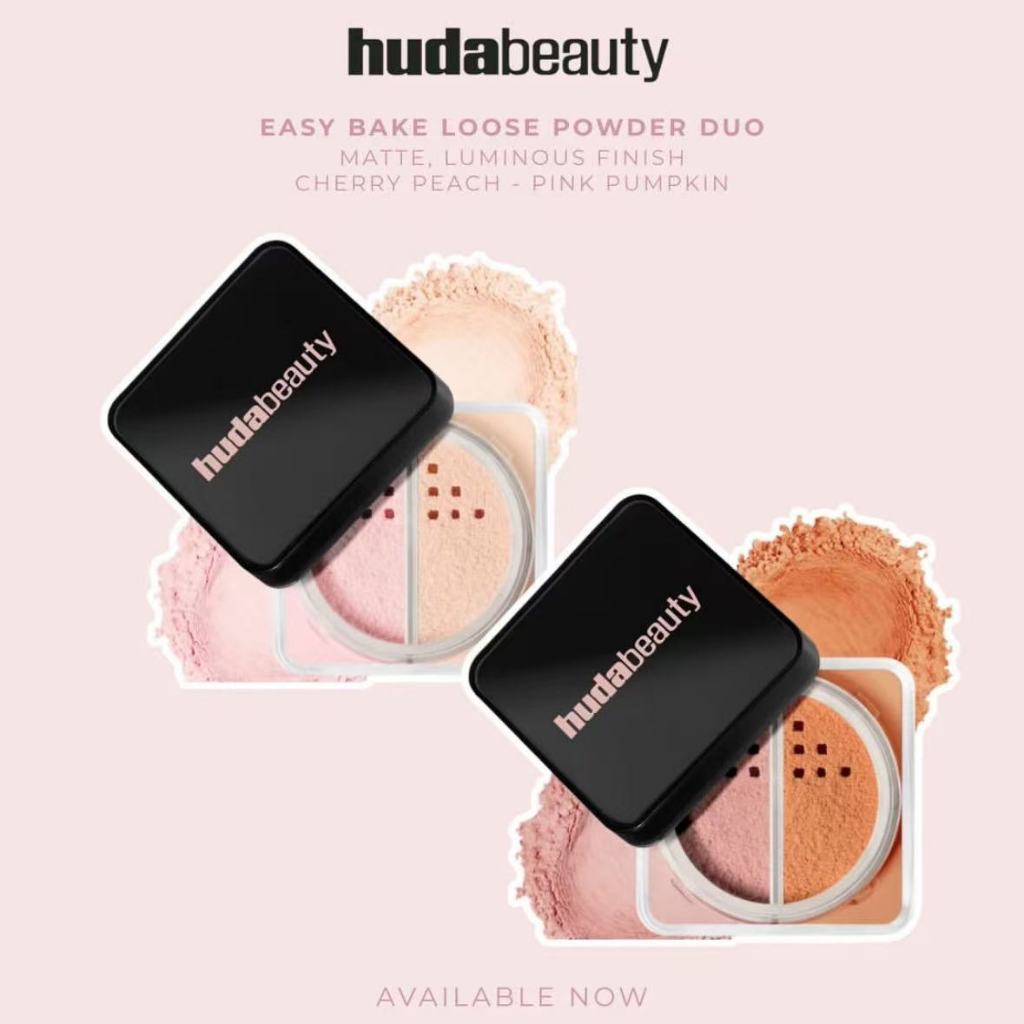 2026 Huda Beauty Easy Bake Duo Loose Illuminator + Broker 20g