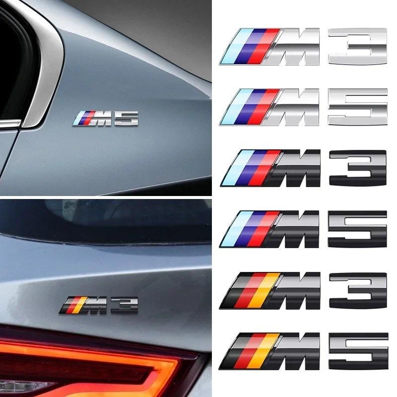 Metal Emblem Letters logo Car Trunk Badge Sticke Accessories for BMW M M3 M5 G20 F30 E90 E91 E46 G70 G45 G30 F10 F11 E39 E34 E28
