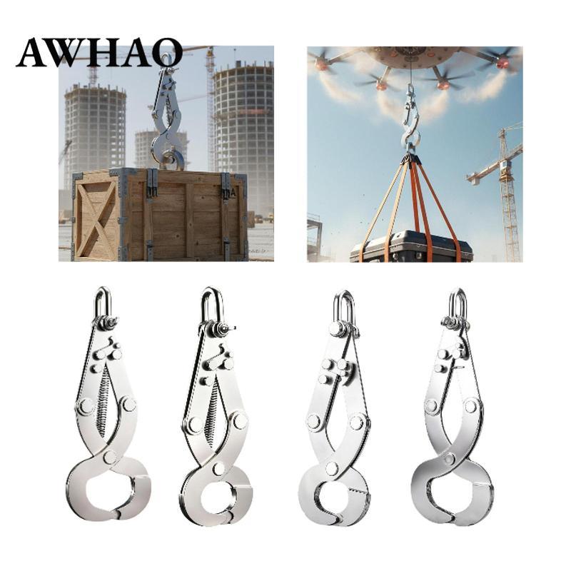 [AWHAO] Drone Payload Release Hook Automatic Payload Dropper Sturdy Metal Attachment Impact Resistant Accessory Convenient Operation Suitable for Cargo