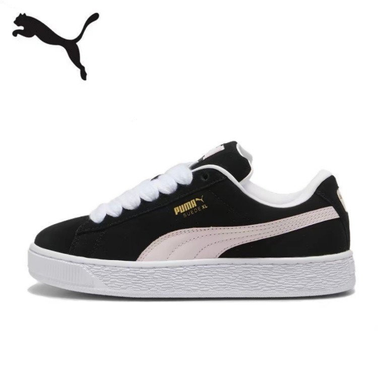 【PUMA Officiаl】PUMA Suede XL Unisex Low Cut Black Pink Sneakers