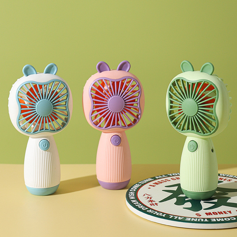 | 【kipas turbo mini】 | kipas mini bateri tahan lama 制冷小风扇 ♬Cartoon Cartoon Handheld Small Fan USB Large Capacity Long-lasting Battery Life Charging Fan Portable Easy-to-✰