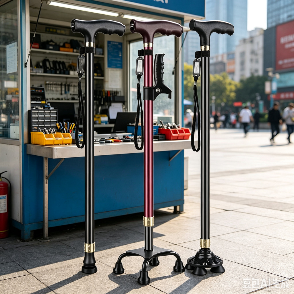 Elderly Crutches Shock-resistant Crutches Big Four-legged Cane、-*&***&&*-&*&---*&-*&&--*&---*-*&-*&--&&、walking aid、walking cane、tongkat orang tua、tongkat lipat、 4 kaki、Foldable walking stick for elderly、tongkat kaki 4、拐杖椅子