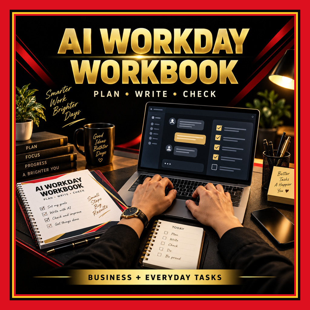 AI Workday Workbook ChatGPT Prompts for Business Tasks and Personal Planning