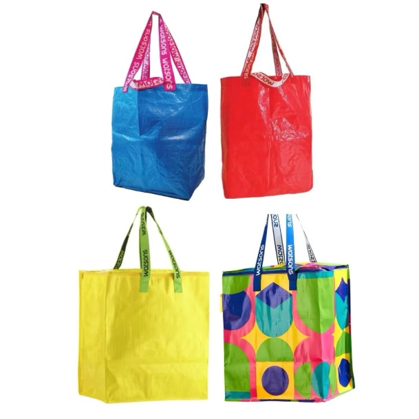 Watsons Reusable Shopping Bag Blue Yellow Red Mix Color